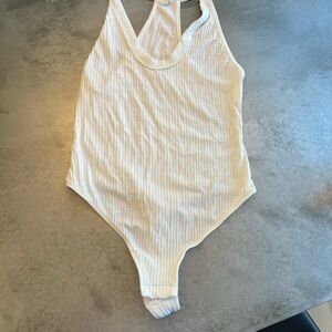 Free People Light Blue Ribbed Top